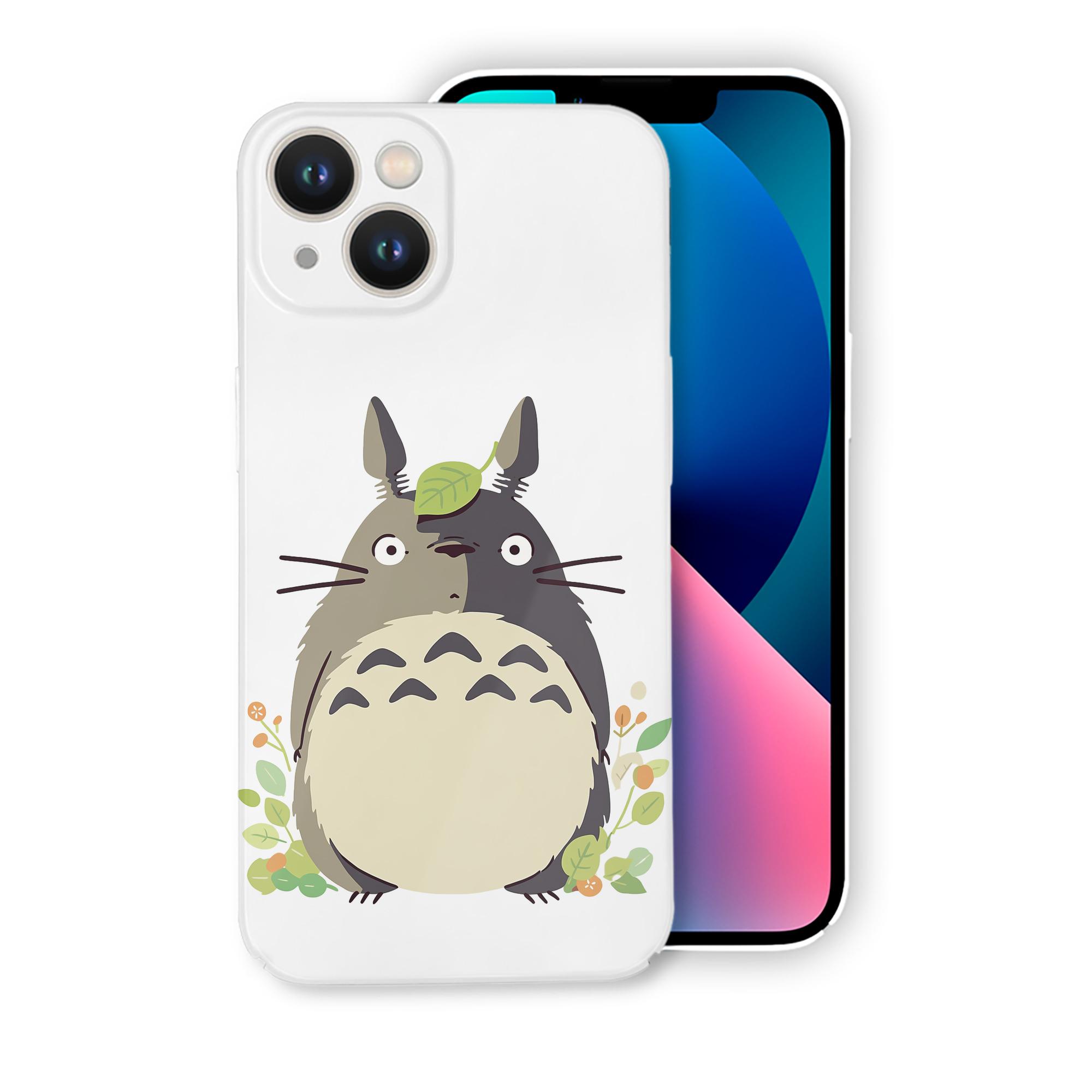 （画像用） となりのトトロ 草壁メイ 草壁サツキ My Neighbor Totoro Satsuki Kusakabe Mei Kusakabe 【iPhone 14シリーズ対応】ハードケース